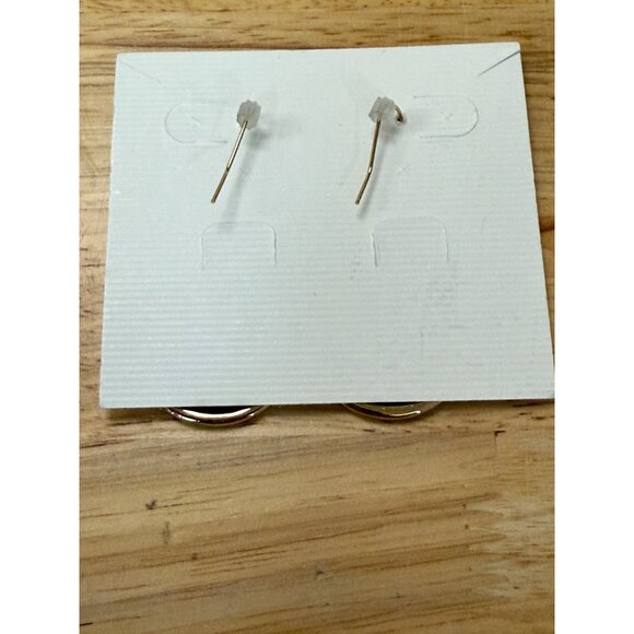 Premier Designs Gold-Tone Teardrop Earrings With Rhinestone Accents - Picture 3 of 6